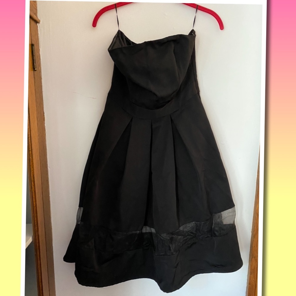 Express black strapless party dress 🖤